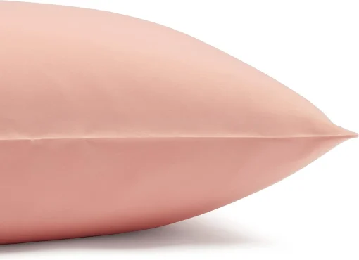 Amazon Basics Lightweight Super Soft Easy Care Wrinkle Free Breathable Microfiber 4-Piece Bed Sheet Set with 14-Inch Deep Pockets, King,Peachy Coral , Solid - Image 6