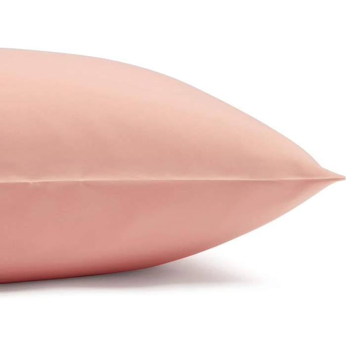 Amazon Basics Lightweight Super Soft Easy Care Wrinkle Free Breathable Microfiber 4-Piece Bed Sheet Set with 14-Inch Deep Pockets, King,Peachy Coral , Solid - Image 6