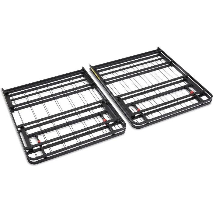 Amazon Basics Bed Frame with Storage, Foldable Metal Platform, Sturdy Steel, No Box Spring Needed, 14 inches High, Tool-Free Setup, Full Size, Black - Image 6