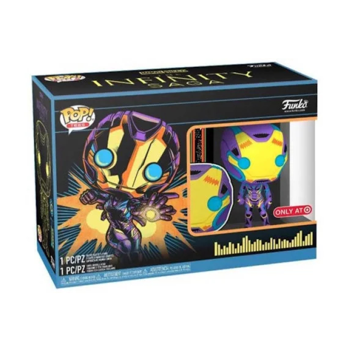 Funko Marvel Studios Avengers Endgame Rescue Blacklight Exclusive Pop! Vinyl Figure w/T-Shirt Bundle Size 2XL - Image 4