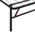 Amazon Basics Bed Frame with Storage, Foldable Metal Platform, Sturdy Steel, No Box Spring Needed, 14 inches High, Tool-Free Setup, Full Size, Black - Image 7