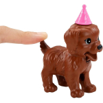 Barbie Doll (11.5-Inch Blonde) and Puppy Party Playset with 2 Pet Puppies, Dough, Cake Mold and Accessories, Gift for 3 to 7 Year Olds - Image 5