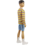 Barbie ​ Ken Fashionistas Doll 175 with Sculpted Brunette Hair and Polo Shirt, Toy for Kids 3 to 8 Years Old GRB91, Multi colour - Image 5