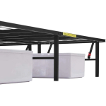 Amazon Basics Bed Frame with Storage, Foldable Metal Platform, Sturdy Steel, No Box Spring Needed, 14 inches High, Tool-Free Setup, Full Size, Black - Image 10