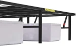 Amazon Basics Bed Frame with Storage, Foldable Metal Platform, Sturdy Steel, No Box Spring Needed, 14 inches High, Tool-Free Setup, Full Size, Black - Image 10