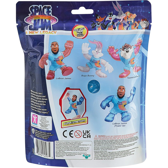 Heroes of Goo JIT Zu – Space Jam: A New Legacy - 5" Stretchy Goo Filled Action Figure - Lebron James (Power Up) - Image 6