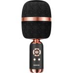 Karaoke Microphone, Wireless Handheld Bluetooth 5.0 TWS Portable Mic for Home, Party, Car, Outdoor (Single Mushroom Style, M97 Black)