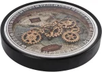 Wall clock WORLD MAP ANTIQUE with moving gears D. 60cm Formano - Image 7