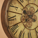 Metallic Round Wall Clock - Image 2