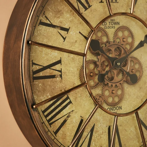 Metallic Round Wall Clock - Image 2