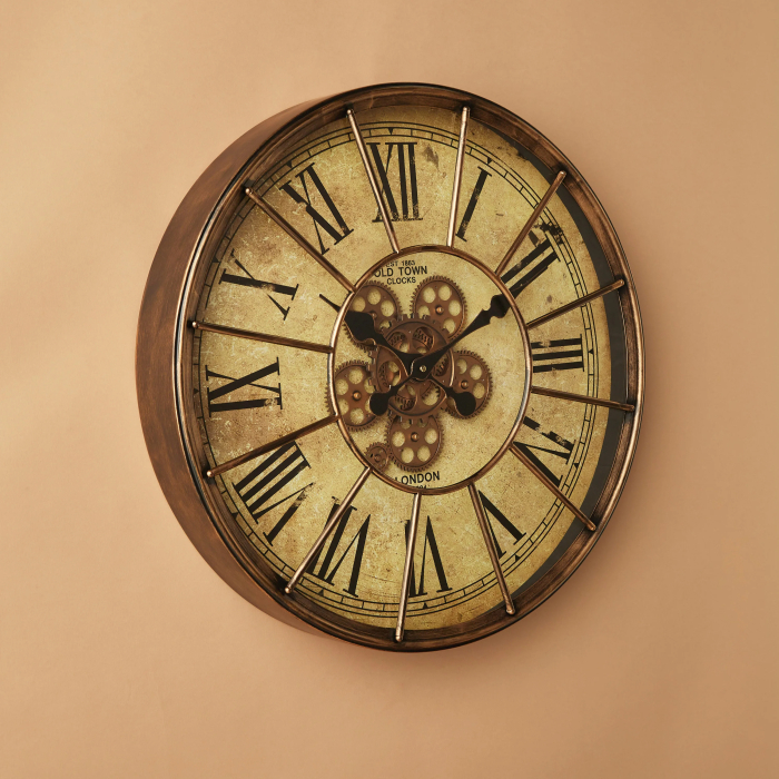 Metallic Round Wall Clock - Image 4