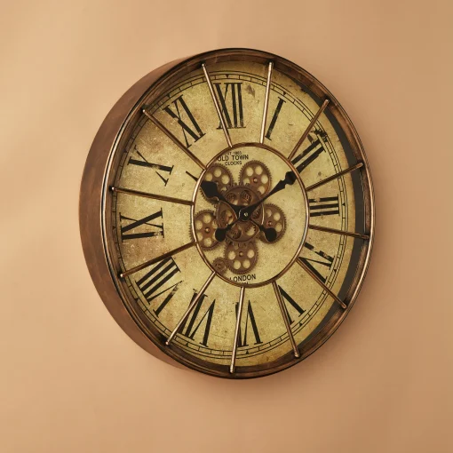 Metallic Round Wall Clock - Image 4