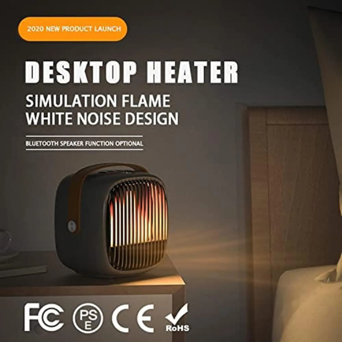 room Heater - 500W Adjustable Electric Heaters Portable Thermostat Multifunctional PTC Fast Heating and Fan Ceramic Desk Heater with Digital Display - Image 3