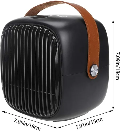 room Heater - 500W Adjustable Electric Heaters Portable Thermostat Multifunctional PTC Fast Heating and Fan Ceramic Desk Heater with Digital Display - Image 4