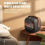 room Heater - 500W Adjustable Electric Heaters Portable Thermostat Multifunctional PTC Fast Heating and Fan Ceramic Desk Heater with Digital Display - Image 5