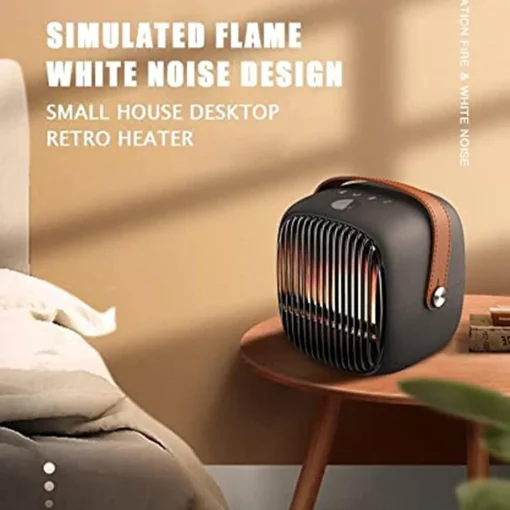 room Heater - 500W Adjustable Electric Heaters Portable Thermostat Multifunctional PTC Fast Heating and Fan Ceramic Desk Heater with Digital Display - Image 5