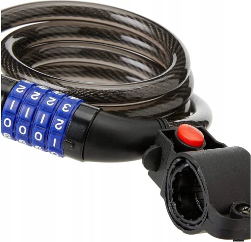 Amazon Basics Bicycle Cable Lock with Key Adjustable - Image 2