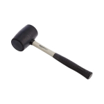amazon basics Rubber Mallet - Shock-Absorbing Fiberglass Handle, 450g (1lb
