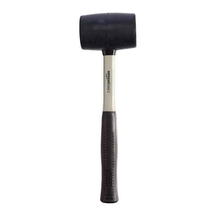 amazon basics Rubber Mallet - Shock-Absorbing Fiberglass Handle, 450g (1lb - Image 3