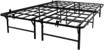 Tower Metal Bed Frame, King Size, 14" Height, Non-Slip Design, Silent Design, Metal Platform Bed, Easy Assembly, No Box Spring Required, Black (King) - Image 7