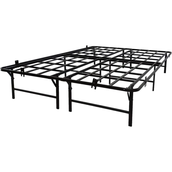 Tower Metal Bed Frame, King Size, 14" Height, Non-Slip Design, Silent Design, Metal Platform Bed, Easy Assembly, No Box Spring Required, Black (King) - Image 7