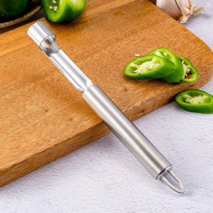 Apple Corer, Newness Premium Apple Corer Remover, Stainless Steel Apple or Pear Core Remover Tool for Home & Kitchen with Sharp Serrated Blade