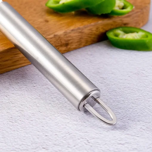 Apple Corer, Newness Premium Apple Corer Remover, Stainless Steel Apple or Pear Core Remover Tool for Home & Kitchen with Sharp Serrated Blade - Image 5