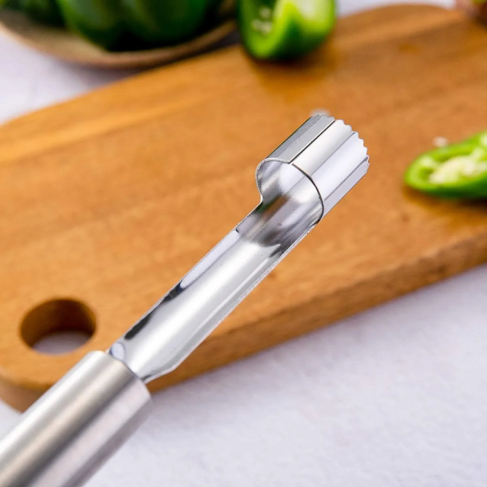Apple Corer, Newness Premium Apple Corer Remover, Stainless Steel Apple or Pear Core Remover Tool for Home & Kitchen with Sharp Serrated Blade - Image 6