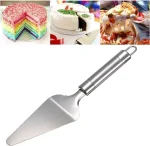 Stainless Steel Corner Spatula, Angled Spatula, Spatula for Lubricating, Dough Scraper for Cakes, Cupcakes and Pastries - Image 4