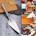 Stainless Steel Corner Spatula, Angled Spatula, Spatula for Lubricating, Dough Scraper for Cakes, Cupcakes and Pastries - Image 5