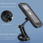 Waterproof Motorcycle Phone Holder Vibration Resistant Mount for Mobile Phone Mountain Bike Mount for Cell Phone Phone Models Under 7 Inches - Image 4