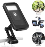 Waterproof Motorcycle Phone Holder Vibration Resistant Mount for Mobile Phone Mountain Bike Mount for Cell Phone Phone Models Under 7 Inches - Image 6