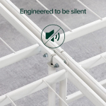 ZINUS SmartBase Tool-Free Assembly Mattress Foundation, 14 Inch Metal Platform Bed Frame, No Box Spring Needed, Sturdy Steel Frame, Underbed Storage, White, Queen - Image 8