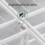 ZINUS SmartBase Tool-Free Assembly Mattress Foundation, 14 Inch Metal Platform Bed Frame, No Box Spring Needed, Sturdy Steel Frame, Underbed Storage, White, Queen - Image 8