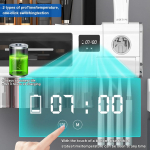 TINS UV Sanitizer Toothbrush for Bathroom, UV Sanitizer Toothbrush Holder, Wall Teeth, Automatic Toothpaste Dispenser, Toothbrush Organizer, USB Charging, 2000 mAh Battery-Green - Image 9