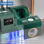 TINS UV Sanitizer Toothbrush for Bathroom, UV Sanitizer Toothbrush Holder, Wall Teeth, Automatic Toothpaste Dispenser, Toothbrush Organizer, USB Charging, 2000 mAh Battery-Green - Image 4