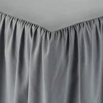 AmazonBasics Ruffled Bed Skirt - King, Dark Grey - Image 3
