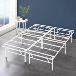 ZINUS SmartBase Tool-Free Assembly Mattress Foundation, 14 Inch Metal Platform Bed Frame, No Box Spring Needed, Sturdy Steel Frame, Underbed Storage, White, Queen - Image 14