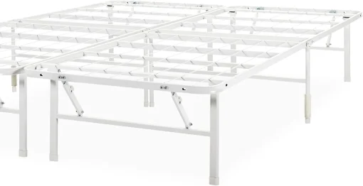ZINUS SmartBase Tool-Free Assembly Mattress Foundation, 14 Inch Metal Platform Bed Frame, No Box Spring Needed, Sturdy Steel Frame, Underbed Storage, White, Queen - Image 15