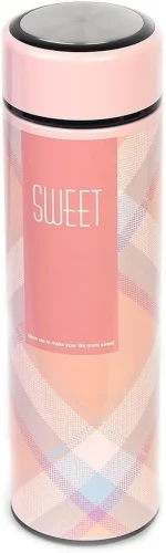 Style Homes Double Wall Vacuum Insulated Stainless Steel Thermos BPA Free Travel Water Bottle 480ml - Keeps Hot and Cold Drinks Cold for 12 Hours, Pink (Sweet) - Image 3
