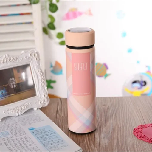 Style Homes Double Wall Vacuum Insulated Stainless Steel Thermos BPA Free Travel Water Bottle 480ml - Keeps Hot and Cold Drinks Cold for 12 Hours, Pink (Sweet) - Image 7