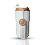 Yelona Insulated Vacuum Coffee Tumbler | Flask With 6-Hour Temperature Lock-In Technology - (420 Ml, Brown) - Stainless Steel