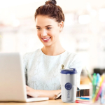 Yelona Insulated Vacuum Coffee Tumbler | Flask With 6-Hour Temperature Lock-In Technology - (420 Ml, Brown) - Stainless Steel - Image 11