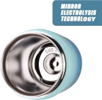 ZLINS Cup with Straw and Lid,Iced Coffee Travel Mug,Stainless Steel Drinking Tumbler,Insulated Reusable Metal Cup,Hot Cold for Smoothie, Milkshake,Cocktails,14OZ(Pink/Blue) - Image 5