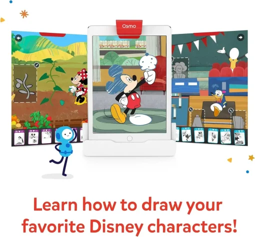 Osmo - Super Studio Disney Mickey Mouse & Friends Starter Kit - Age 6-12 - Learn Disney Drawings and 100+ Cartoon Drawings - Image 3