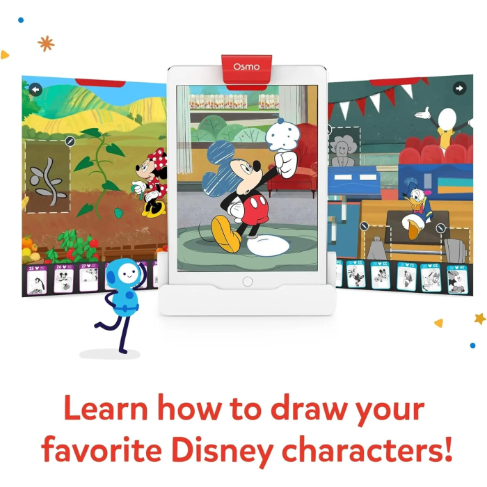 Osmo - Super Studio Disney Mickey Mouse & Friends Starter Kit - Age 6-12 - Learn Disney Drawings and 100+ Cartoon Drawings - Image 3