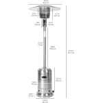 AmazonBasics patio heater, mushroom heater, steel. - Image 7