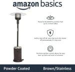 Amazon Basics Amazon Basics 62698 Patio Heater Stainless Steel Sable Brown - Image 2