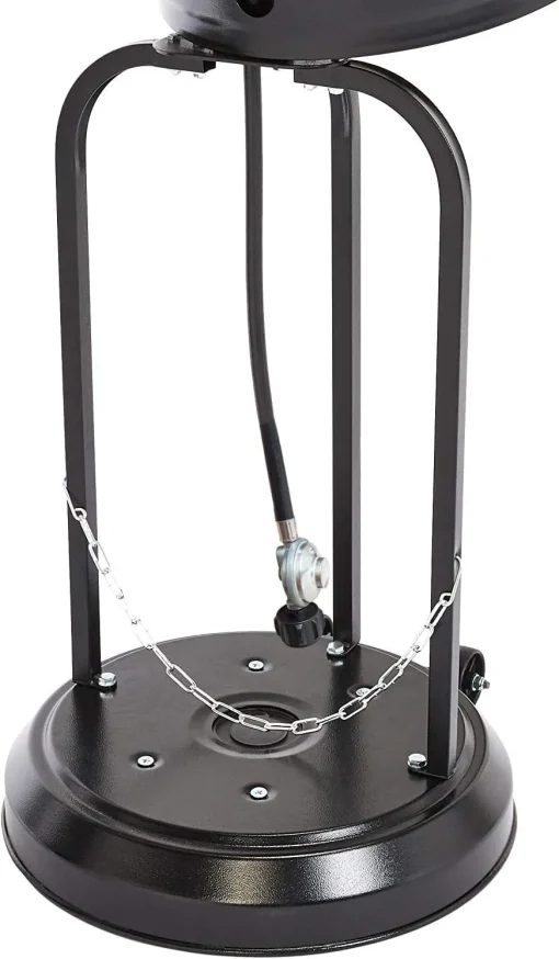 Amazon Basics Patio Heater, Mushroom Heater, Black and Steel - Image 2