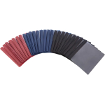Amazon Basics Letter Size Clear Front Textured Poly Report Cover with Metal Prong - 25-Pack, Assorted Black, Navy and Red